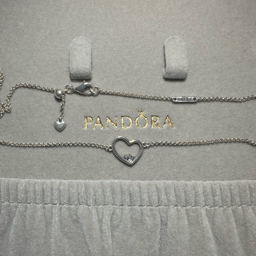 Pandora Silver Heart necklace